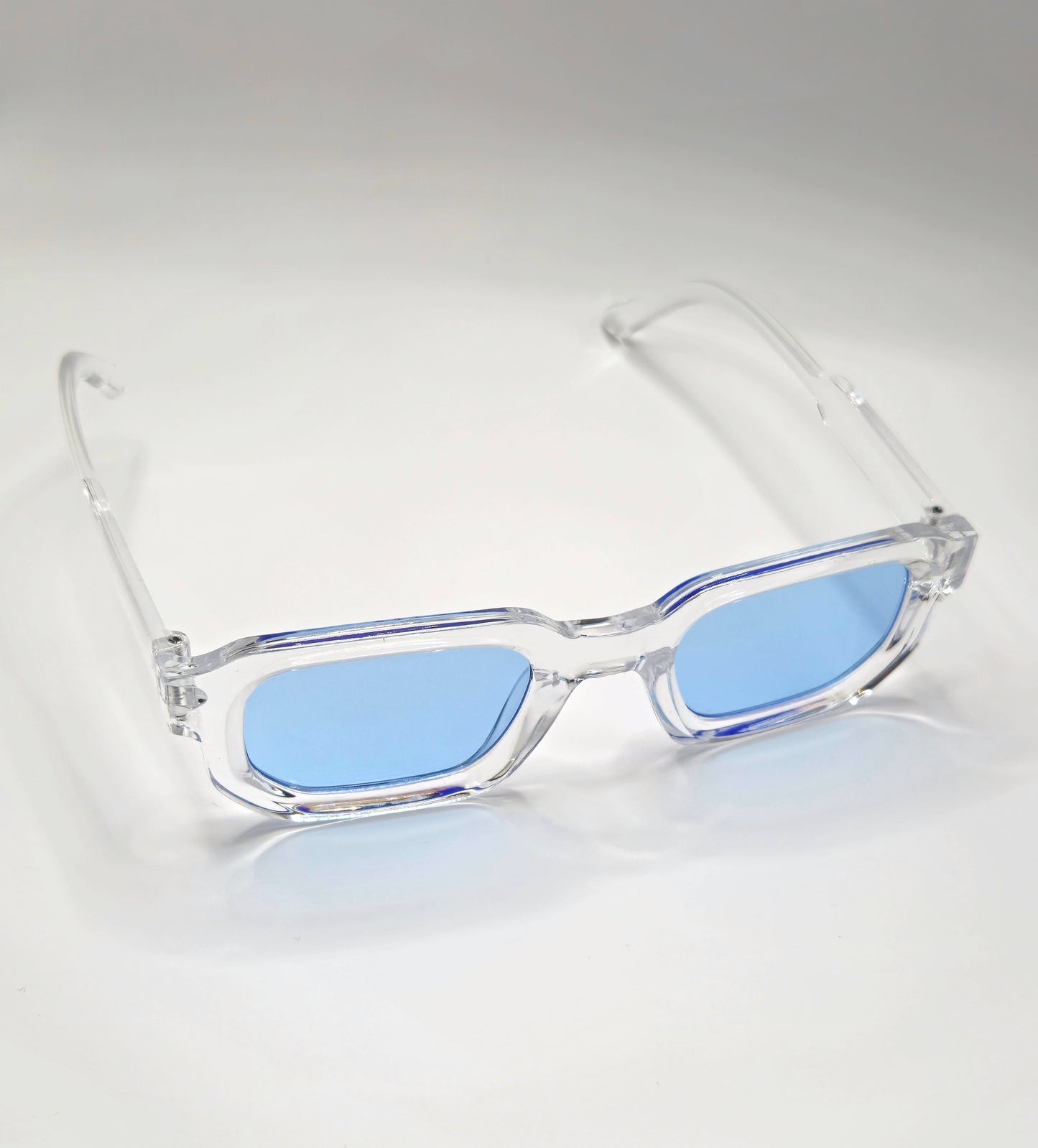 Lunettes de soleil - Transparent & bleu