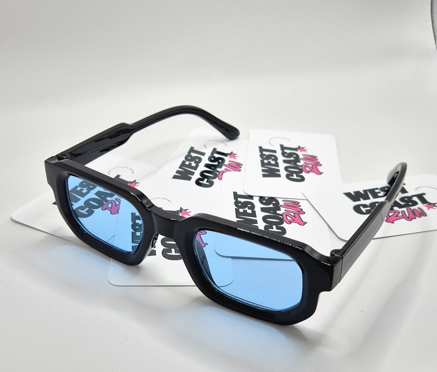 Lunettes de soleil - Noir & bleu