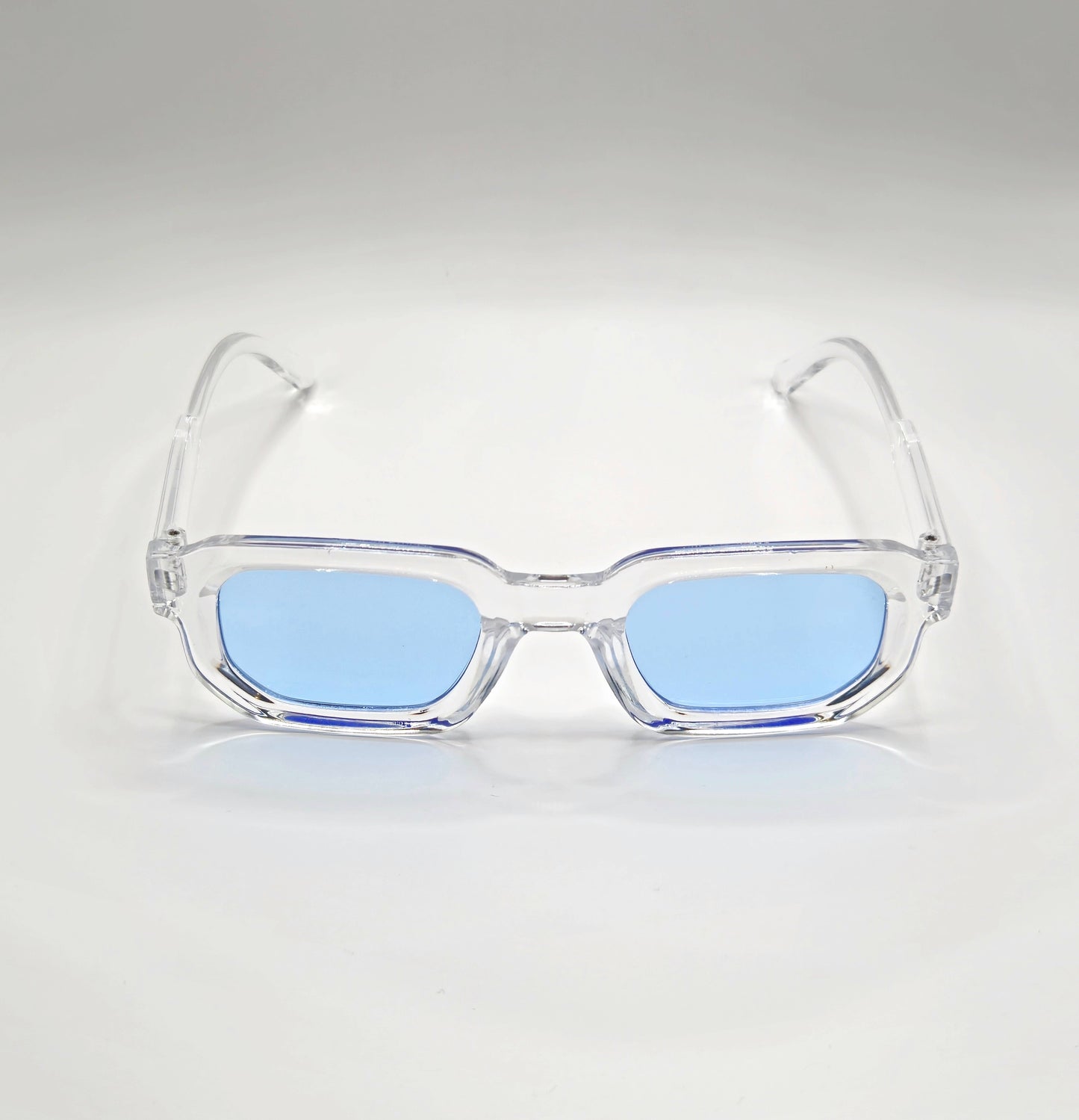 Lunettes de soleil - Transparent & bleu