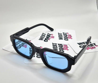 Lunettes de soleil - Noir & bleu