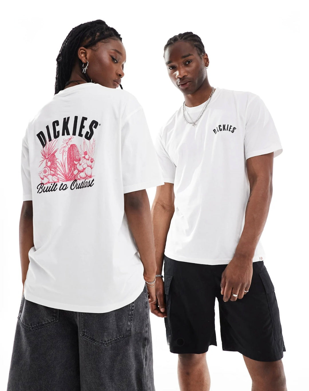 Dickies | Tshirt Blanc avec Motif au Dos