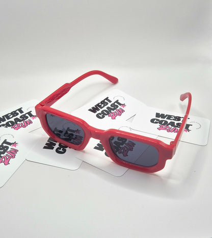Lunettes de soleil - Rouge