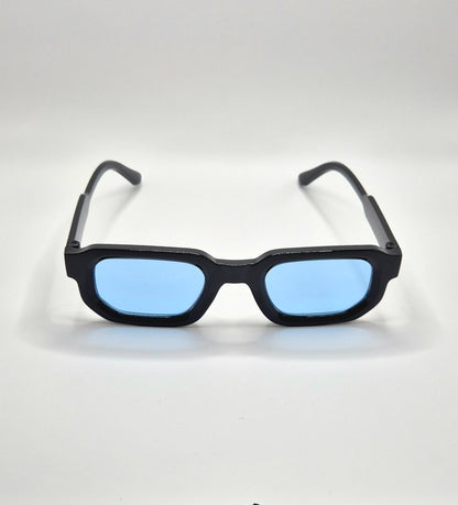 Lunettes de soleil - Noir & bleu